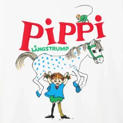 Peppi Pitkätossu Enni-collegepaita Vahvin valkoinen