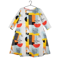 Peppi Pitkätossu Jenni-mekko Muoto keltainen