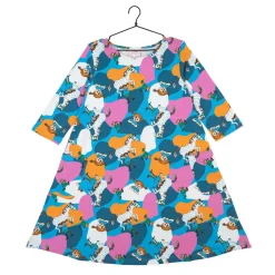 Peppi Pitkätossu Jenni-mekko Laikku sininen