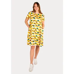 Peppi Pitkätossu Jenni-mekko Peppi ja kukat sininen