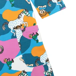 Peppi Pitkätossu Jenni-mekko Laikku sininen