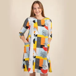 Peppi Pitkätossu Jenni-mekko Muoto keltainen