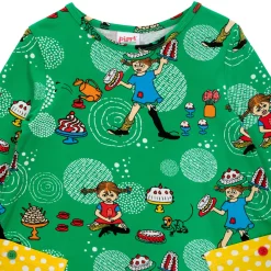 Peppi Pitkätossu Kekkeri-mekko vihreä
