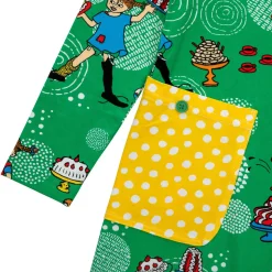 Peppi Pitkätossu Kekkeri-mekko vihreä