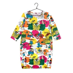 Peppi Pitkätossu Noora-mekko Huvikummussa pinkki