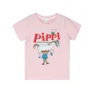 Peppi Pitkätossu Peppi-klassikko-t-paita vaaleanpunainen