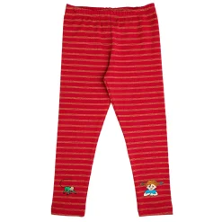 Peppi Pitkätossu Toverukset-leggingsit punainen/kulta