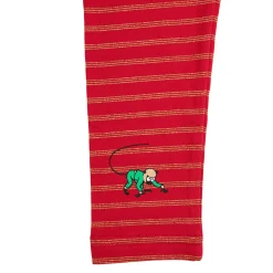Peppi Pitkätossu Toverukset-leggingsit punainen/kulta
