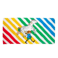 Peppi Pitkätossu Vinoraita-kylpypyyhe