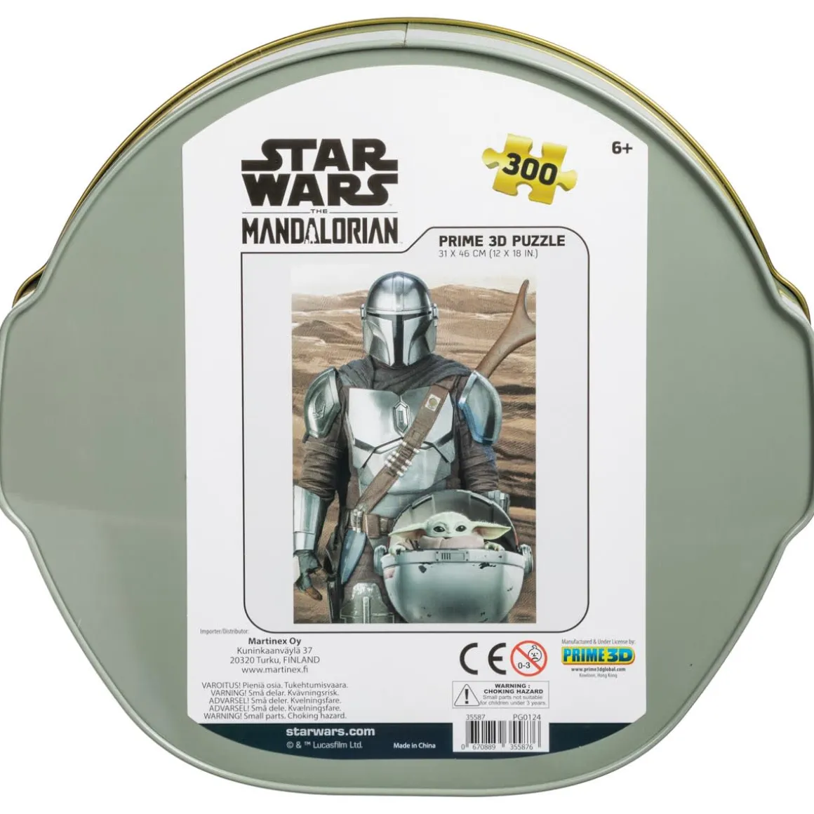 Prime 3D Palapeli 300 palaa Mandalorian peltilaatikossa