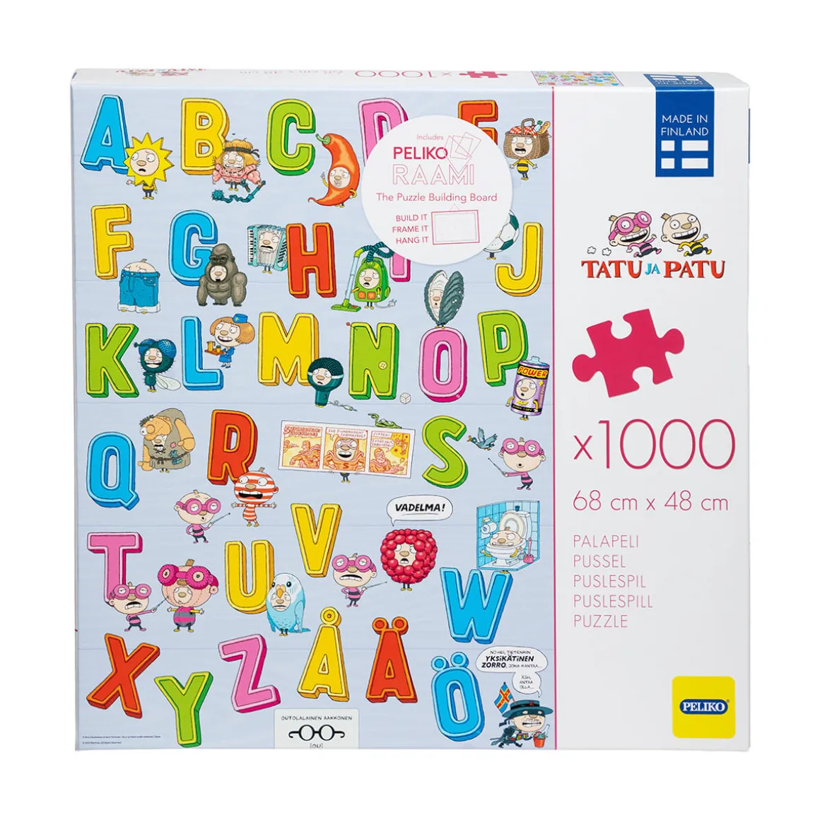 Tatu ja Patu Palapeli 1000 palaa Aakkoset