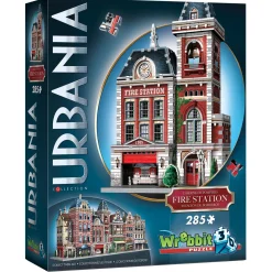 Wrebbit Urbania Fire Station New 3D-palapeli